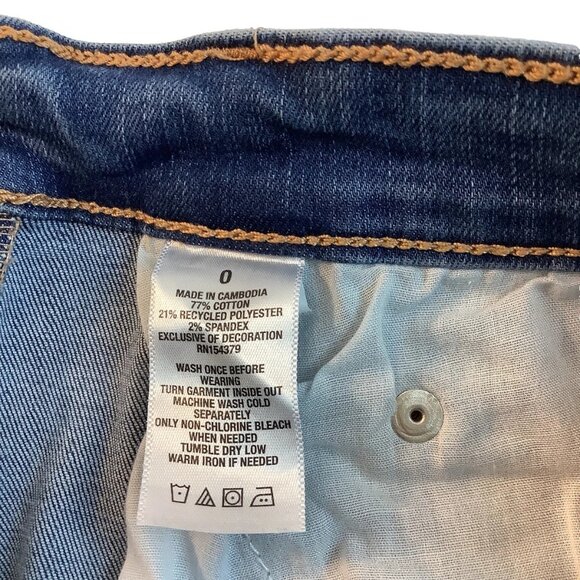 Aeropostale High Rise Jegging Blue Denim Jeans Stretch Womens Size 0 - Picture 8 of 9